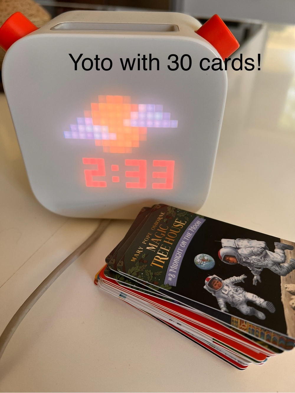 Yoto Player 3rd Gen + Wireless Charger + 30 Yoto Cards Bundle